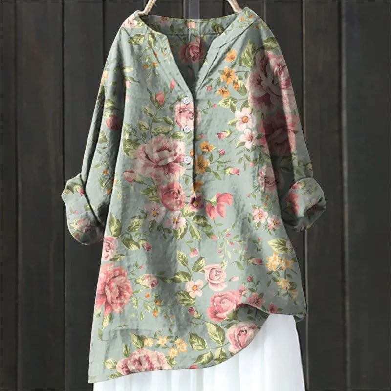 Stylish Floral Button-Up Shirt