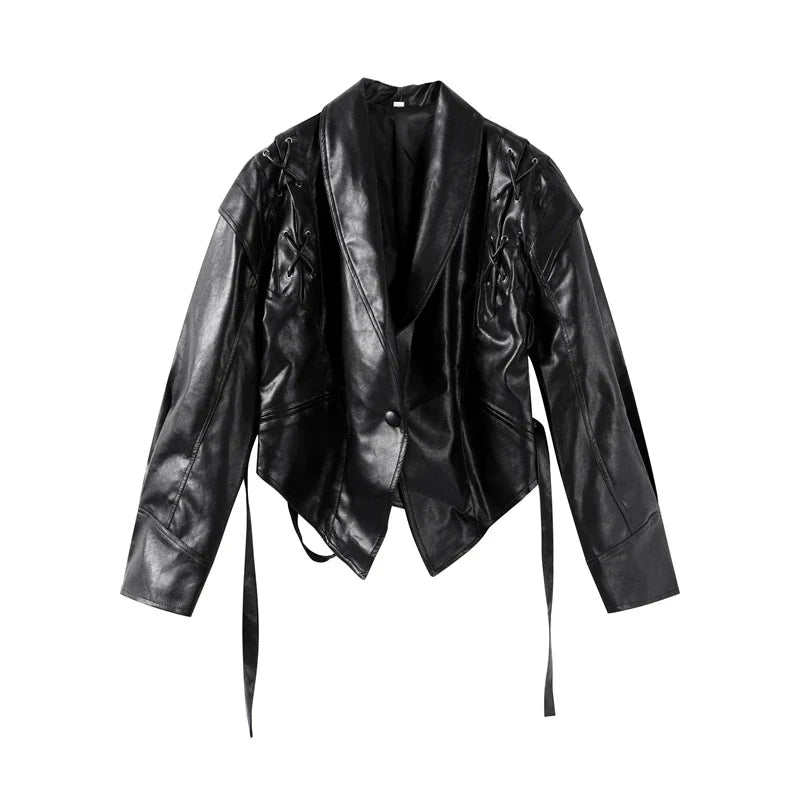 Mackenzie | Women  Leather Jacket | Oversized Fit