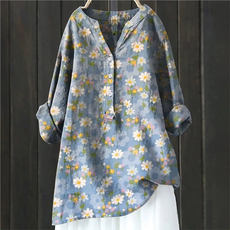 Stylish Floral Button-Up Shirt