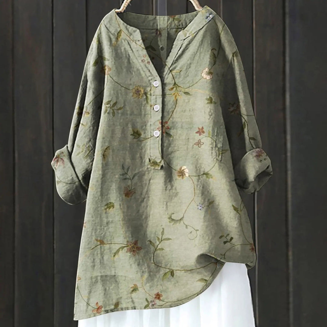 Stylish Floral Button-Up Shirt