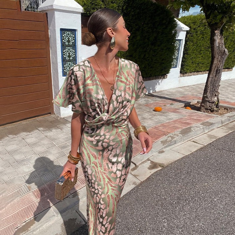 Elegant Effortless Chic Wrap Dress