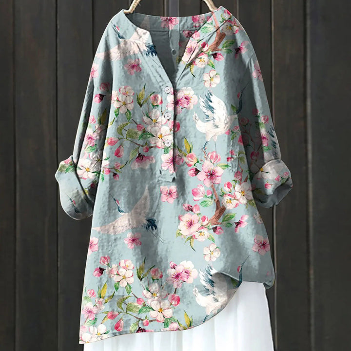 Stylish Floral Button-Up Shirt