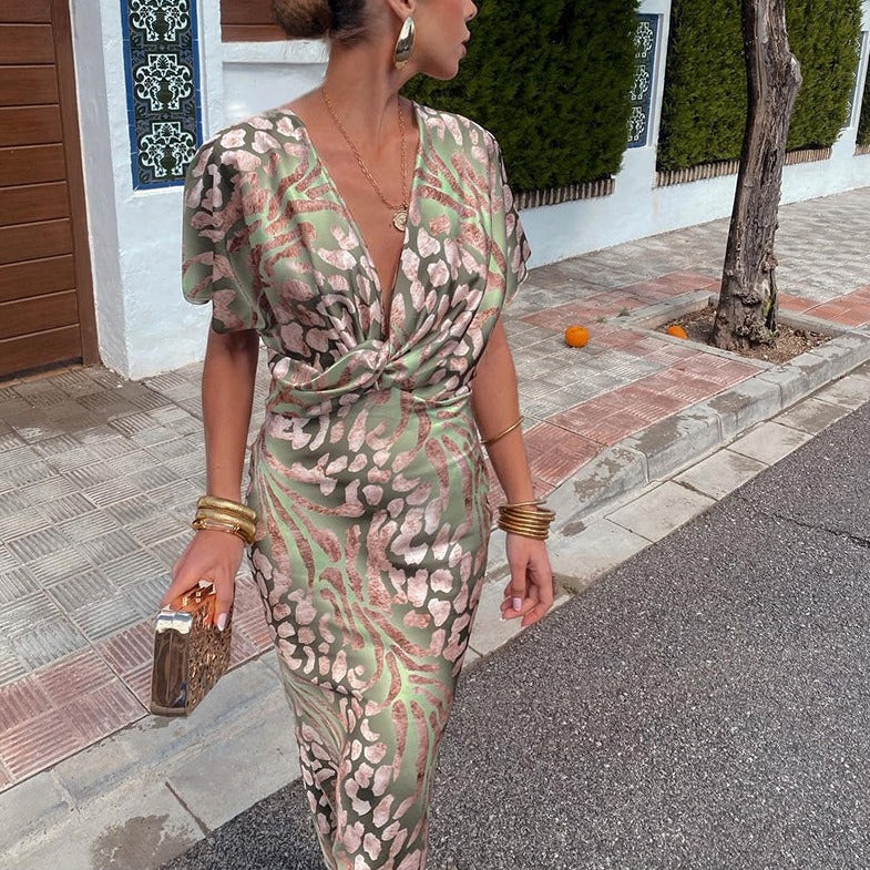 Elegant Effortless Chic Wrap Dress