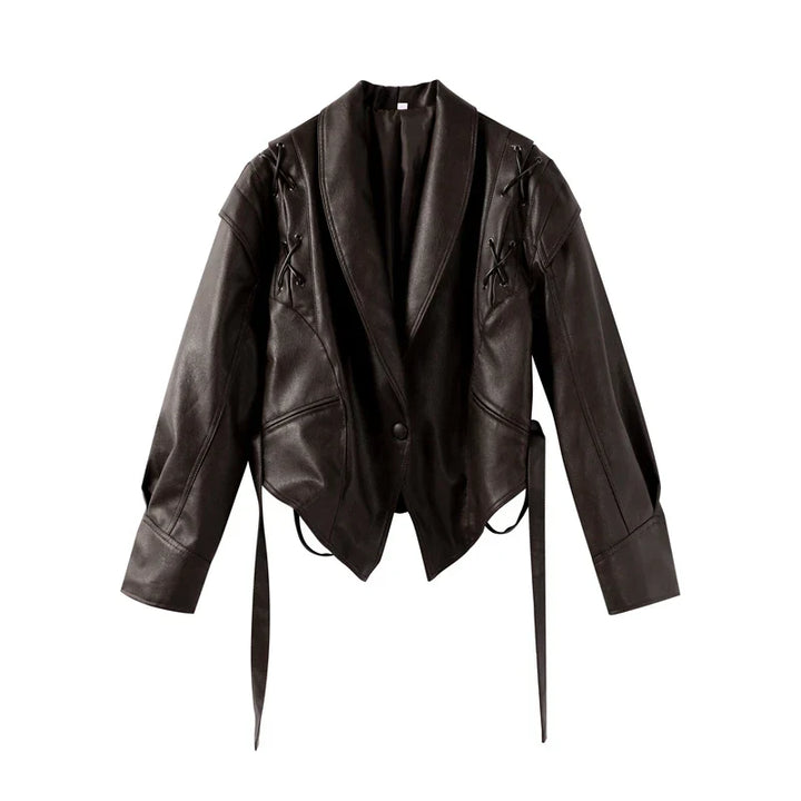 Mackenzie | Women  Leather Jacket | Oversized Fit