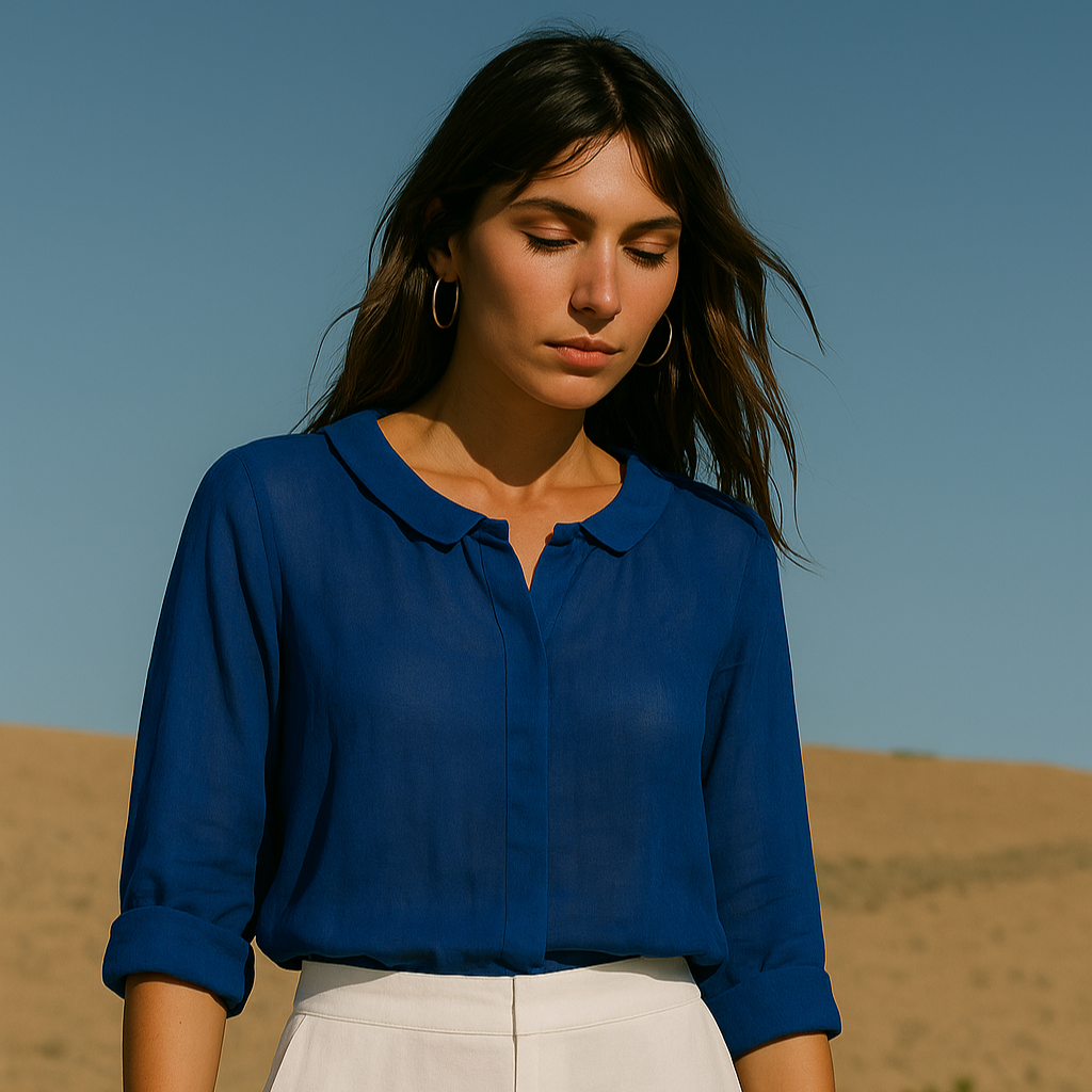 Selma | Chic blouse with linen