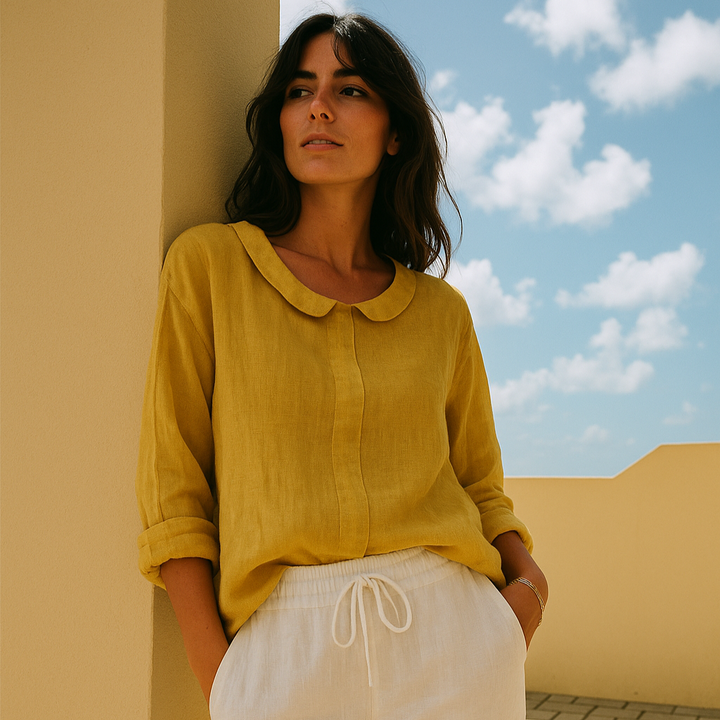 Selma | Chic blouse with linen