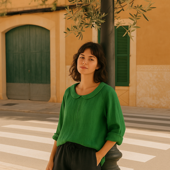 Selma | Chic blouse with linen
