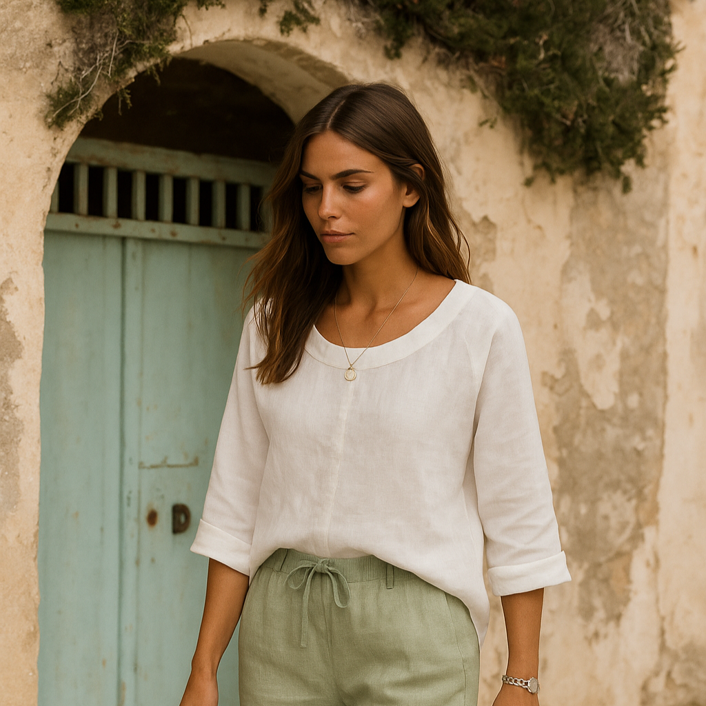 Selma | Chic blouse with linen