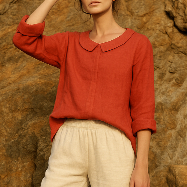 Selma | Chic blouse with linen