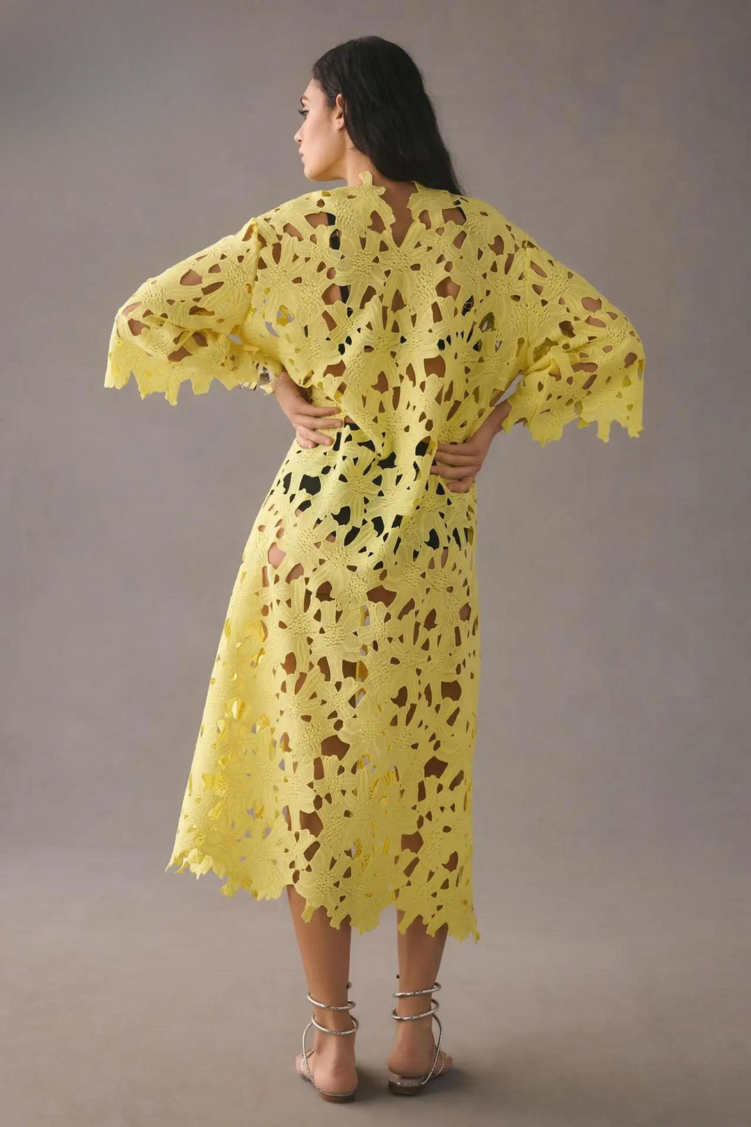 Stylish Laser-Cut A-Line Dress