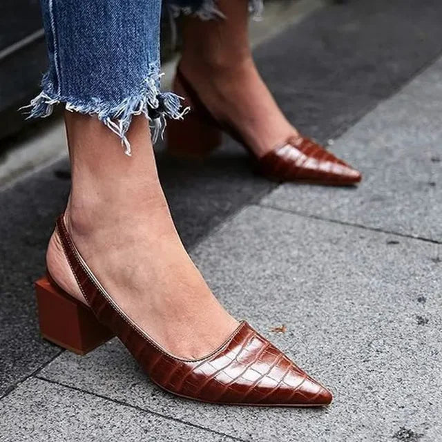 Lauren | Pointed-Toe Slingback Pumps