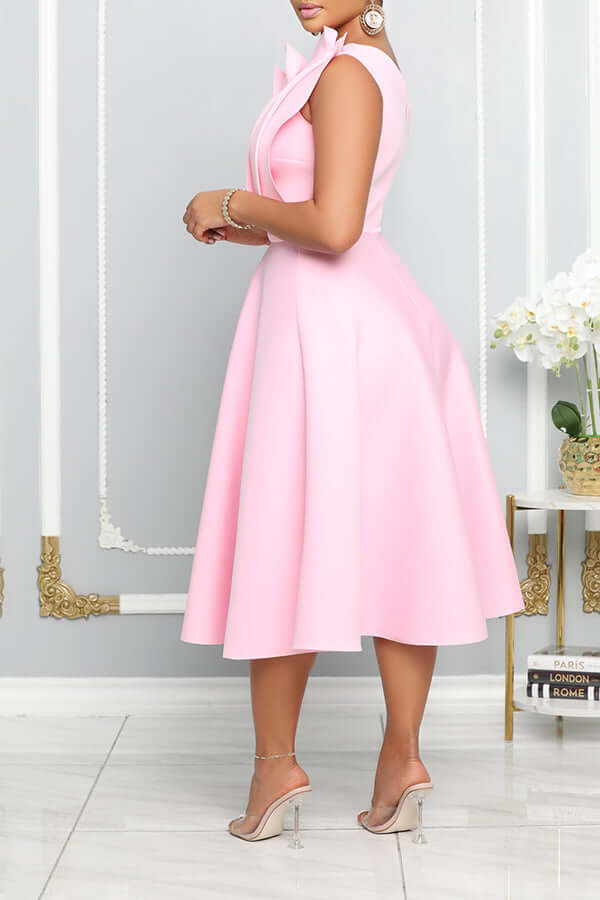 Stylish One-Shoulder Midi Dress