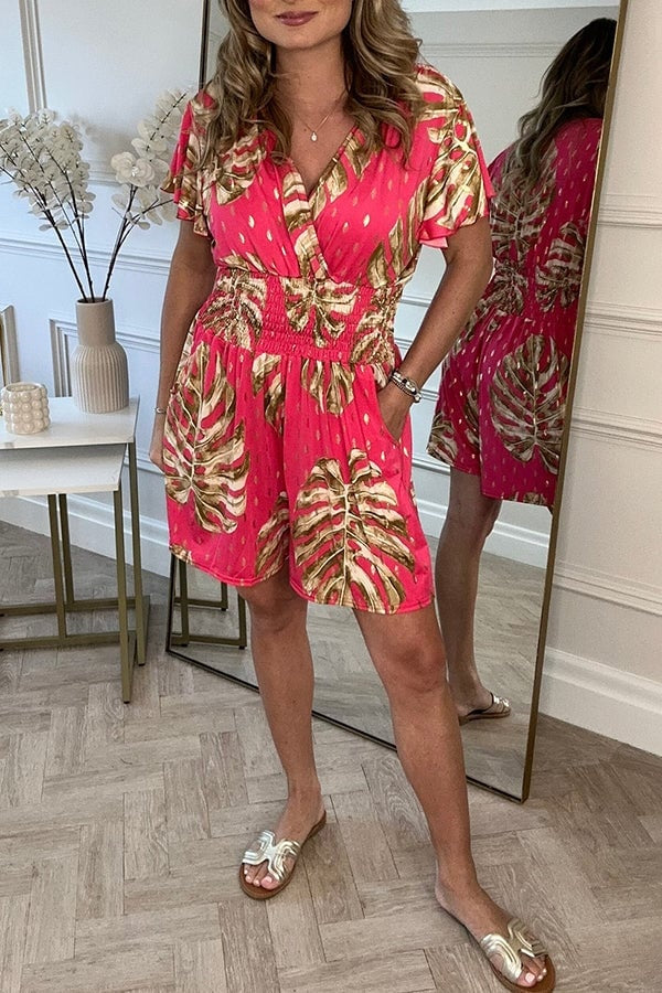 Vibrant Tropical Escape Dress