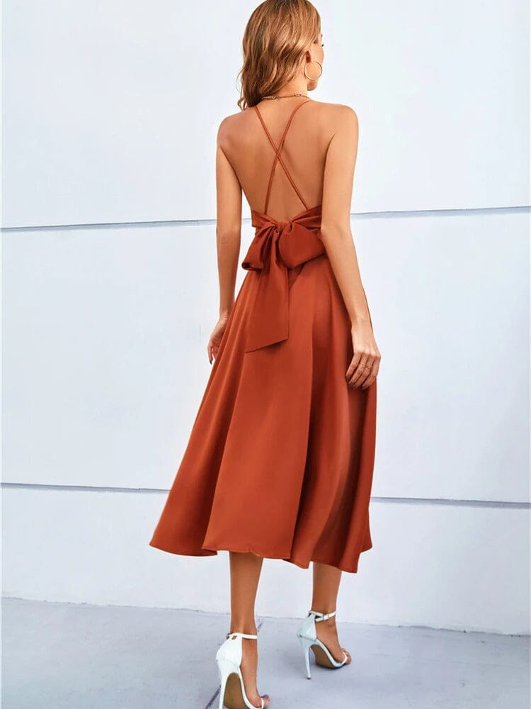 Stylish Strappy Midi Dress