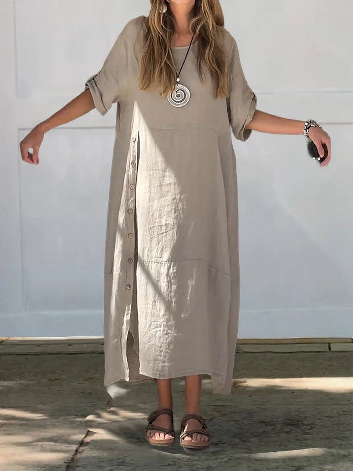 Relaxed-Fit Boho Maxi Dress