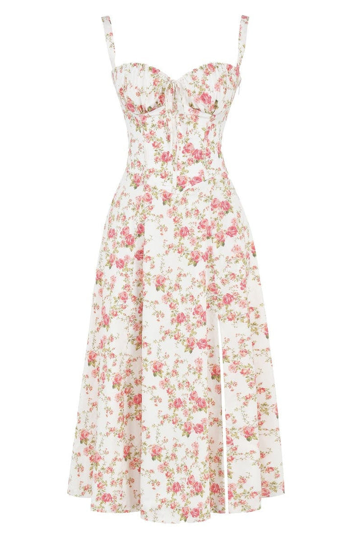 Stylish Floral Midi Dress