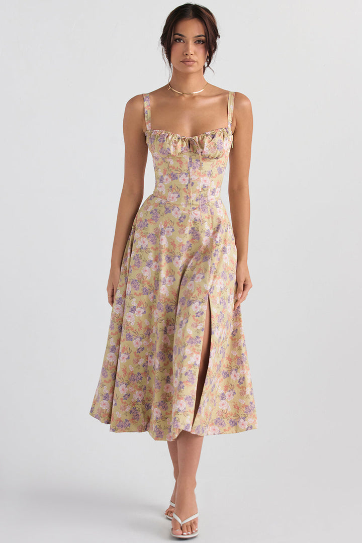 Stylish Floral Midi Dress