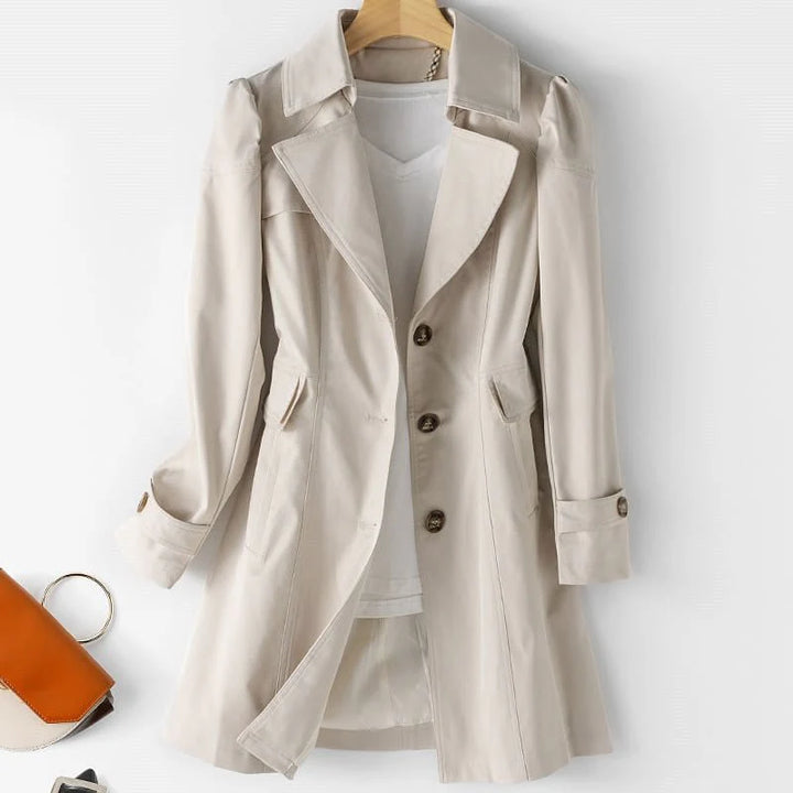 Women's Button Down Down Trench Coat | Long