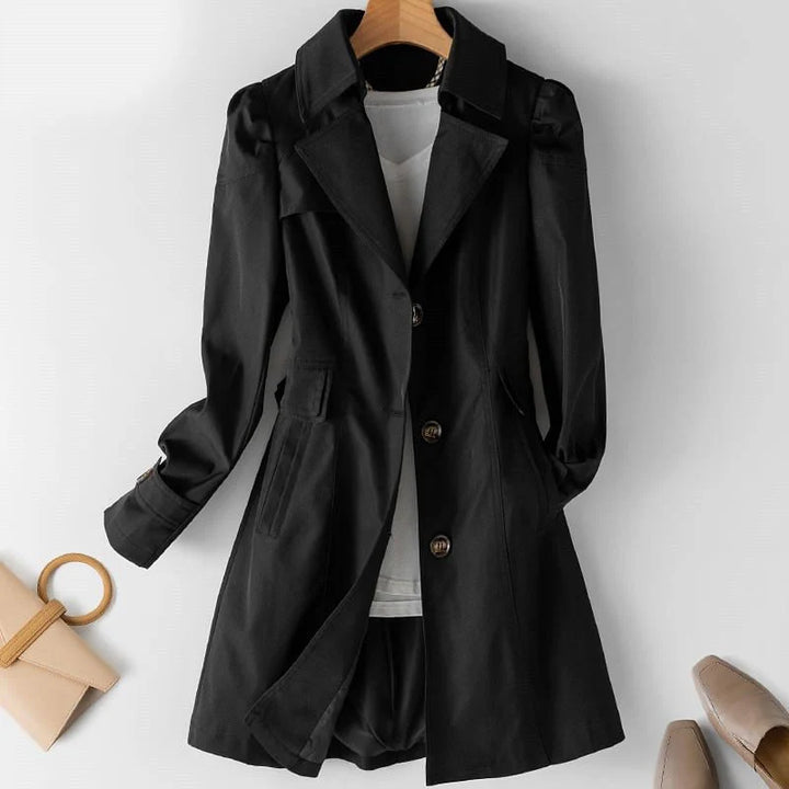 Women's Button Down Down Trench Coat | Long