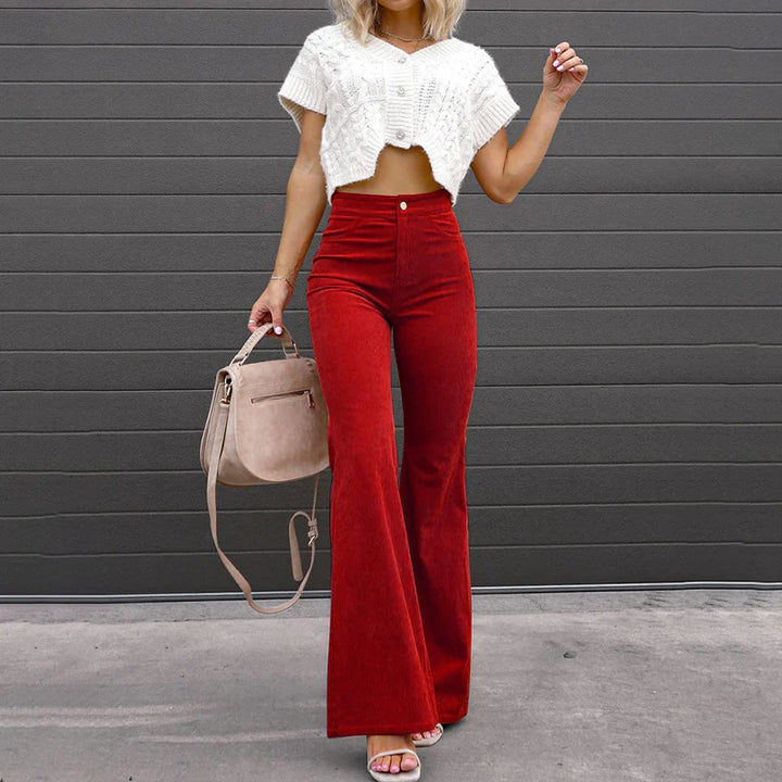 Eloise | Stylish High-Waisted Flared Pants