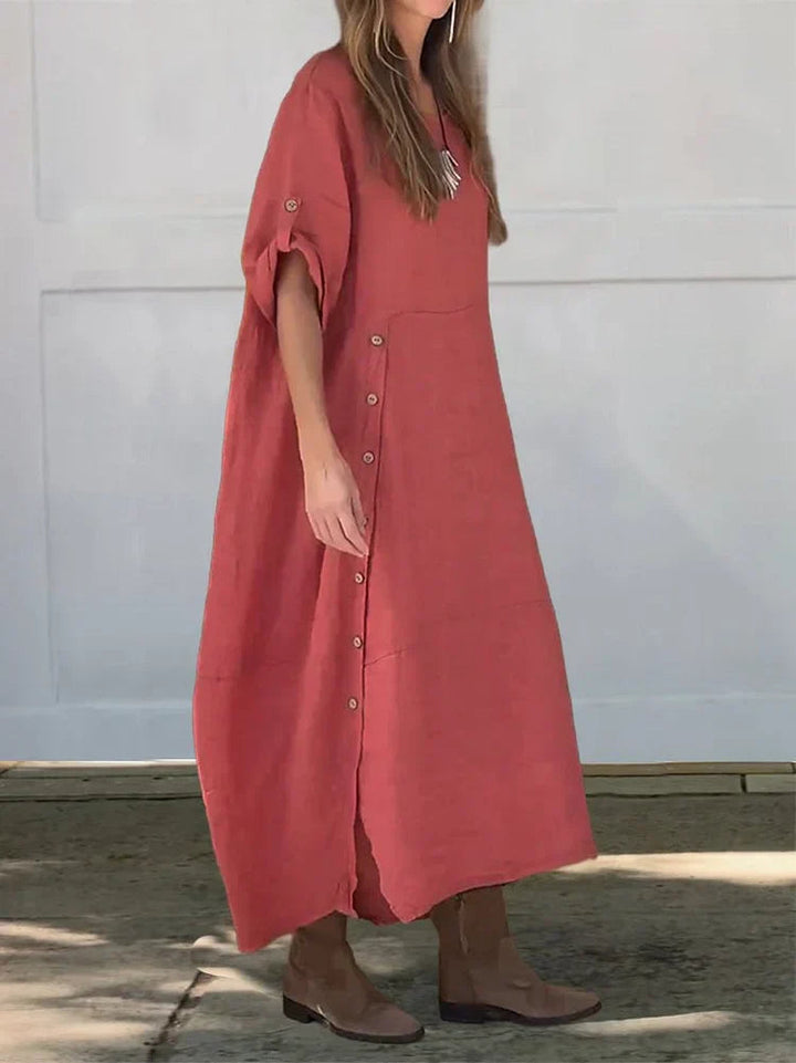 Relaxed-Fit Boho Maxi Dress
