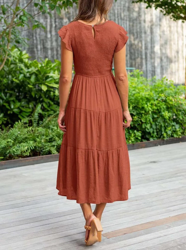 Stylish Casual Tiered Dress