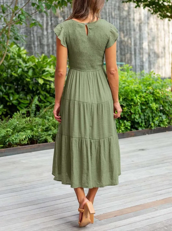 Stylish Casual Tiered Dress