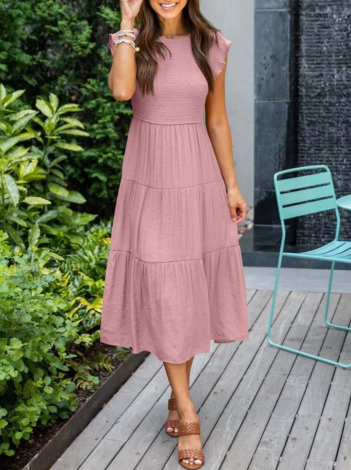 Stylish Casual Tiered Dress