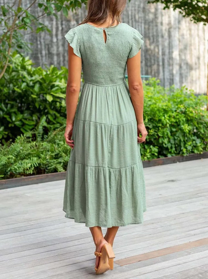 Stylish Casual Tiered Dress