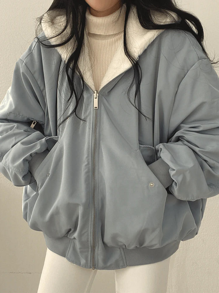 Stylish Oversized Bomber Jacket