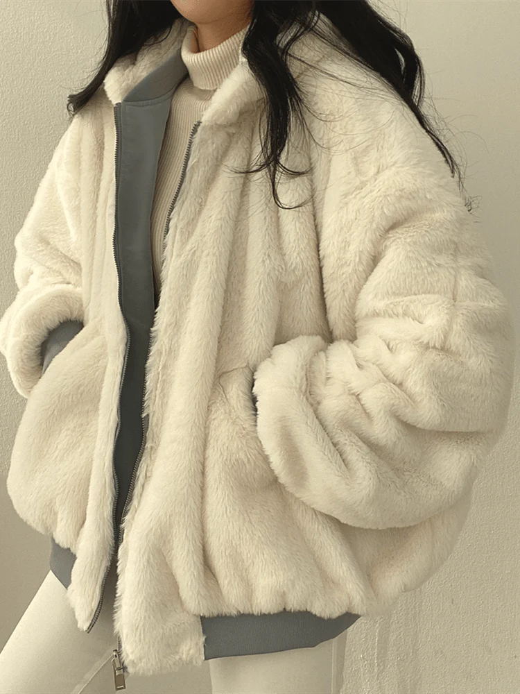 Stylish Oversized Bomber Jacket