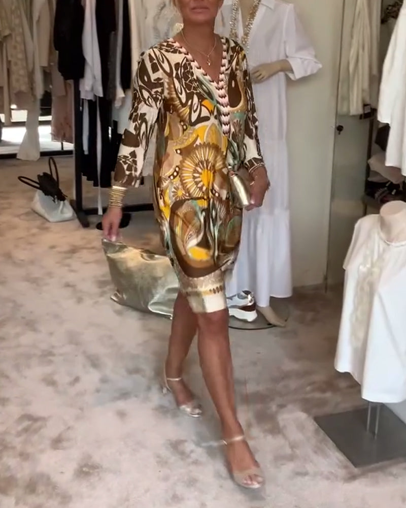 Stylish Bold Prints Summer Dress