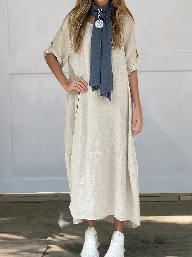 Relaxed-Fit Boho Maxi Dress