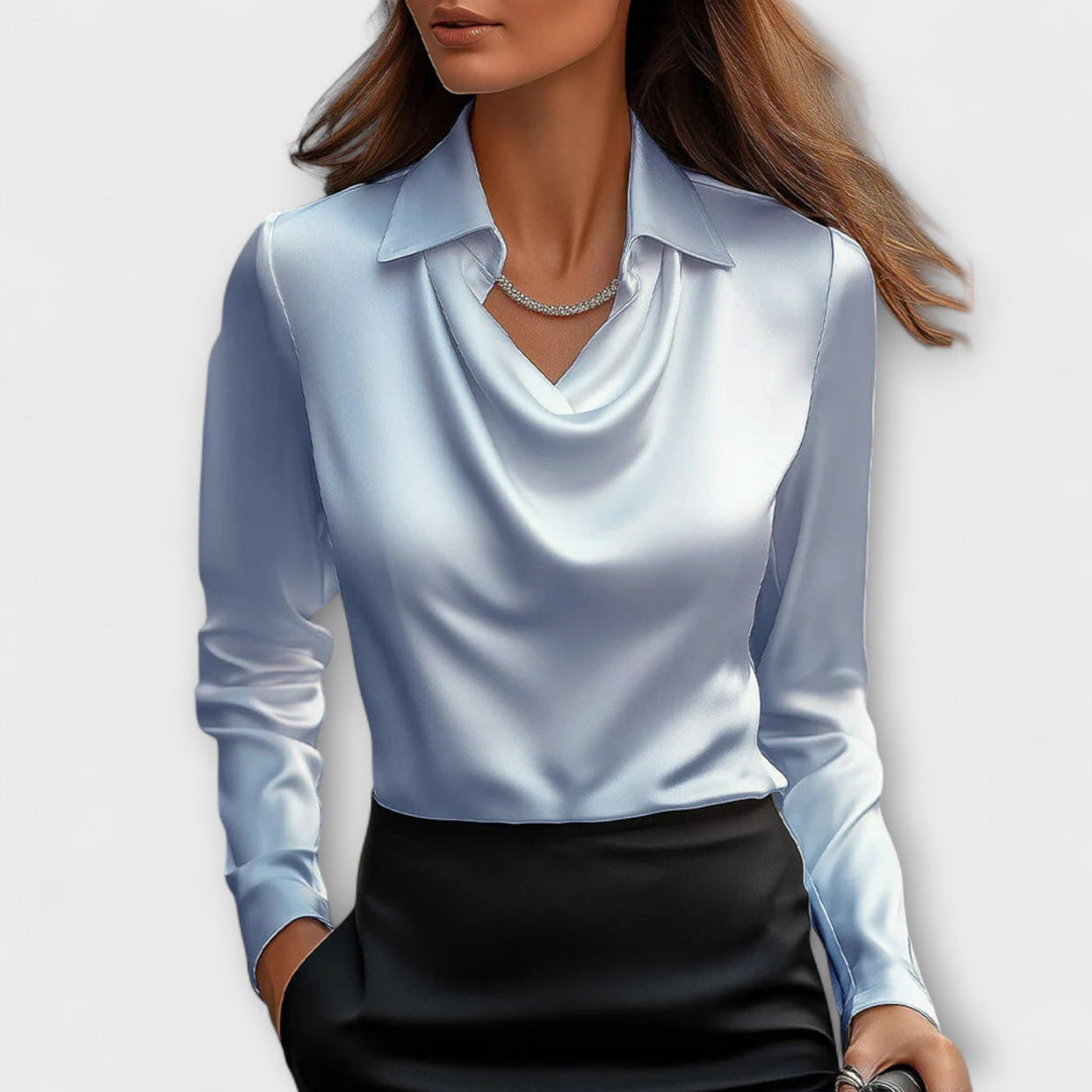 Kanika Blouse with Ruffled Collar