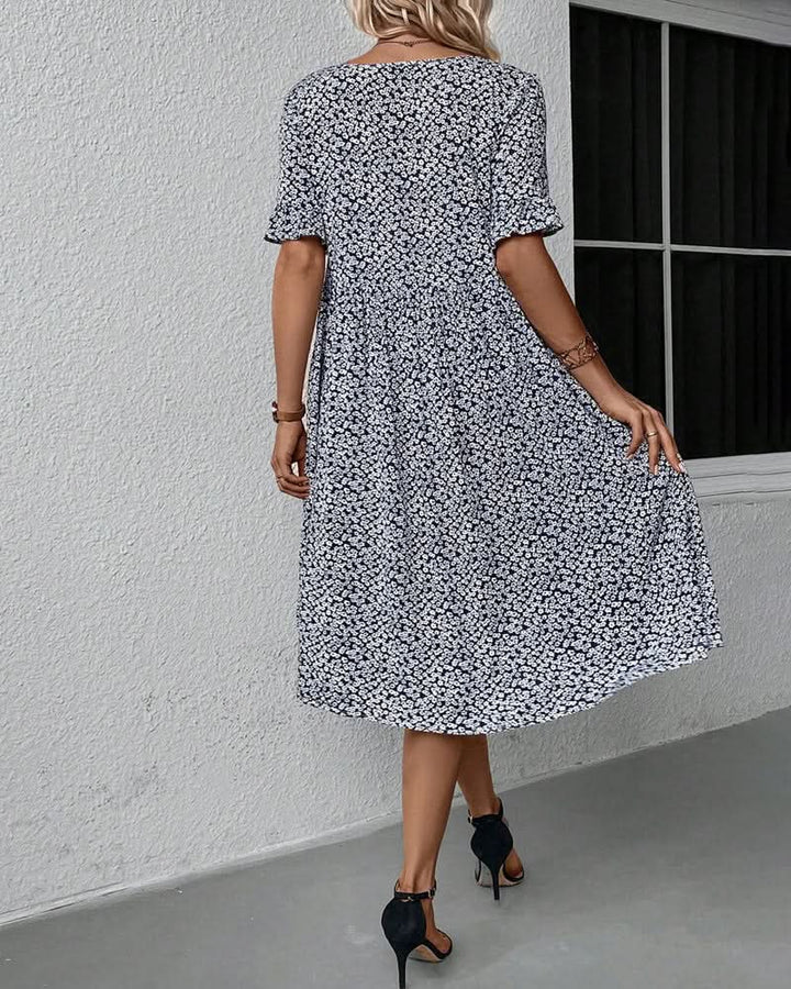 Elegant Summer Floral Midi Dress