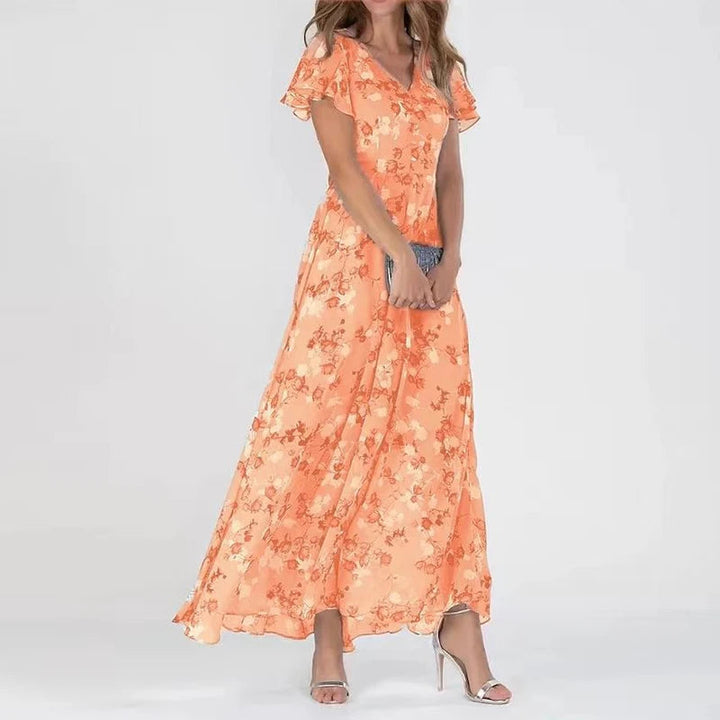 Elegant Summer Floral Maxi Dress