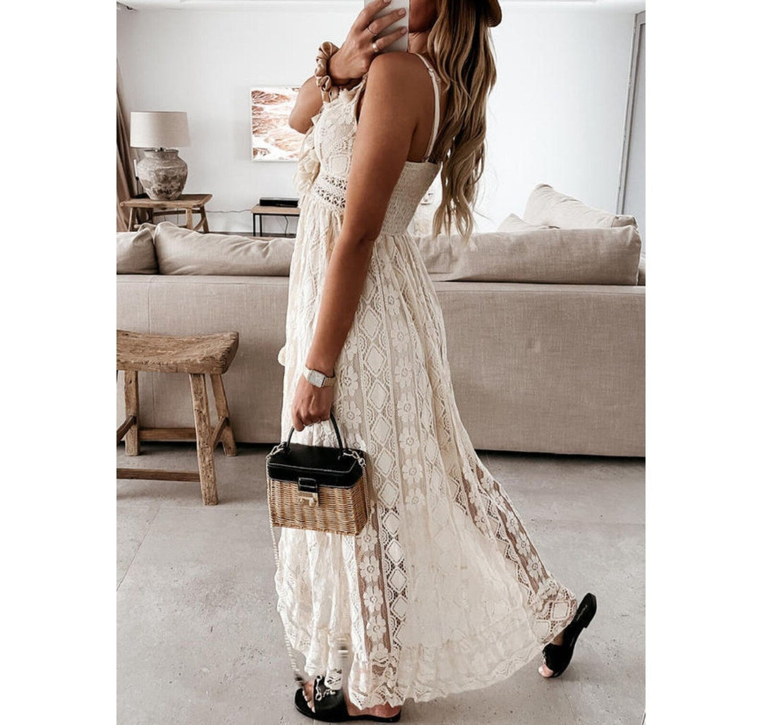 Stylish Lace Maxi Dress