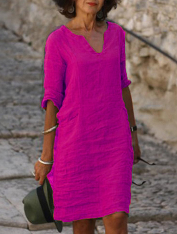 Stylish V-Neck Dress