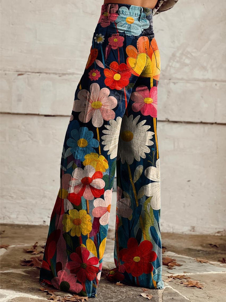 Cynthia | Bold Floral Trousers