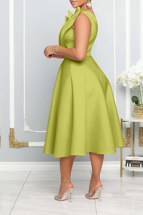 Stylish One-Shoulder Midi Dress