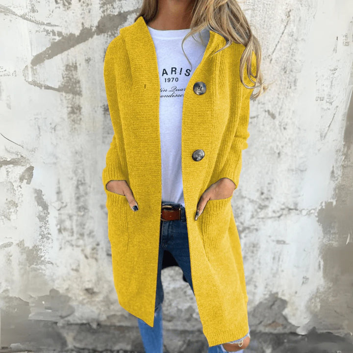 Elegant long women's cardigan