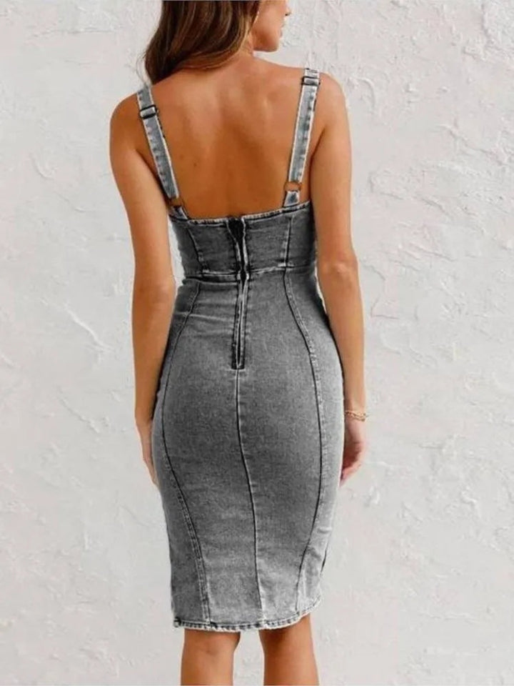 Chic Denim Bodycon Dress