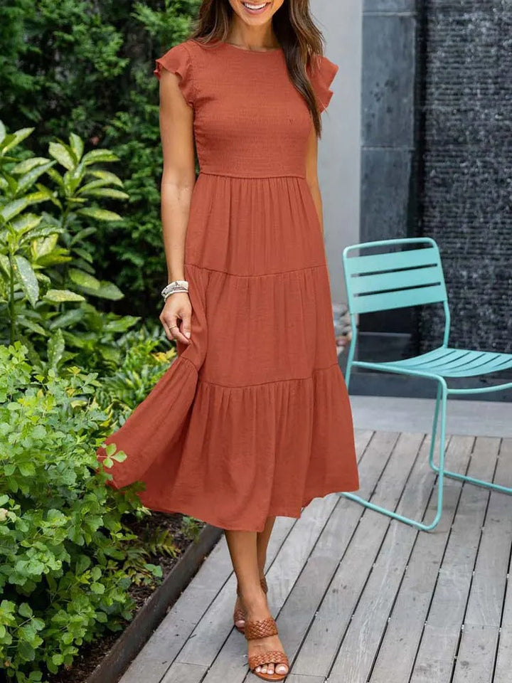Stylish Casual Tiered Dress