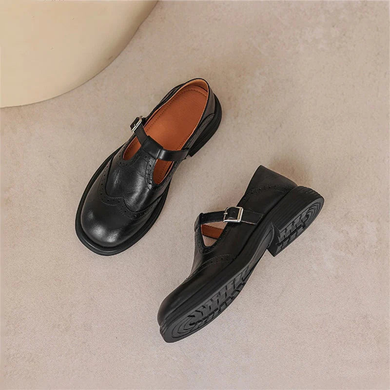 Riley | Elegant Mary Janes Made Of Leather