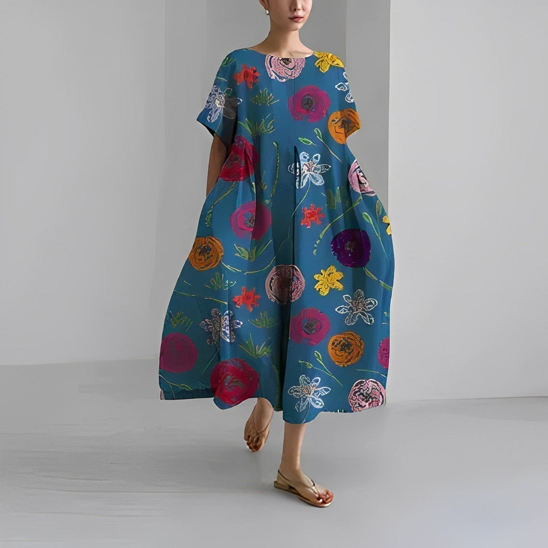 Boho Floral Spring Maxi Dress