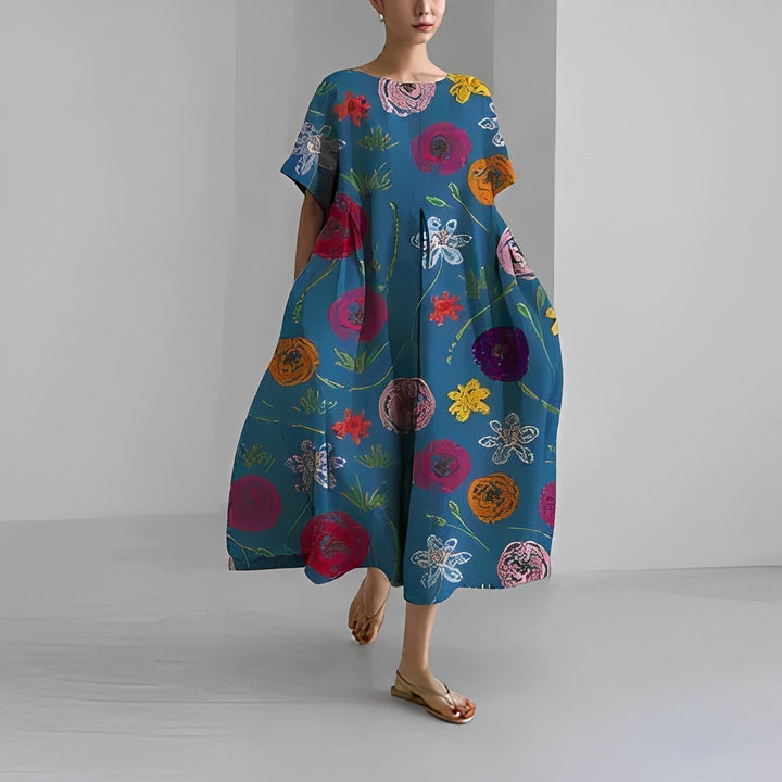 Boho Floral Spring Maxi Dress