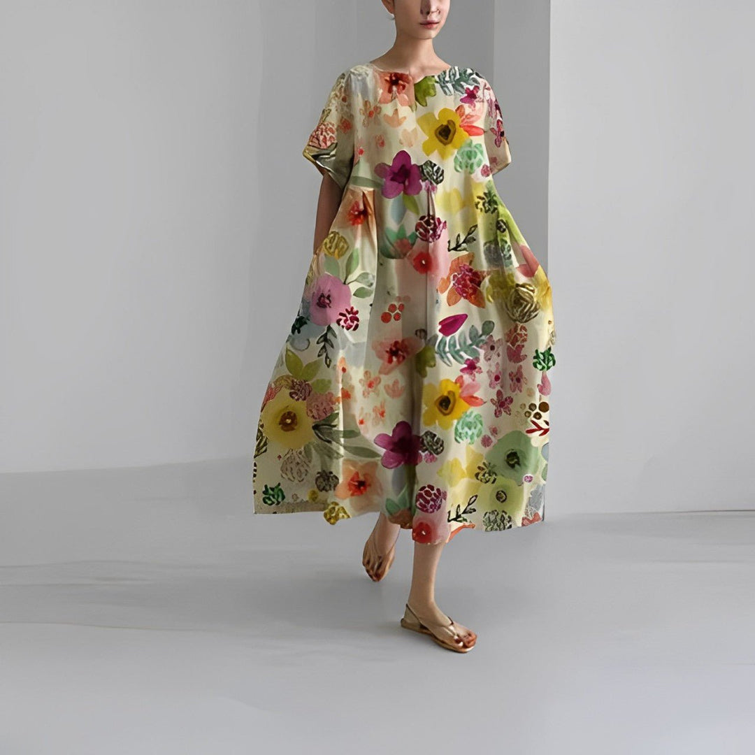Boho Floral Spring Maxi Dress
