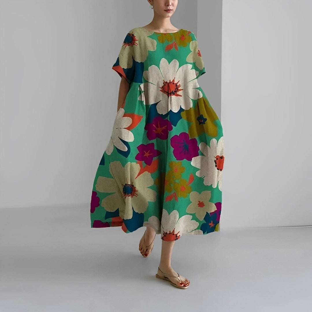 Boho Floral Spring Maxi Dress