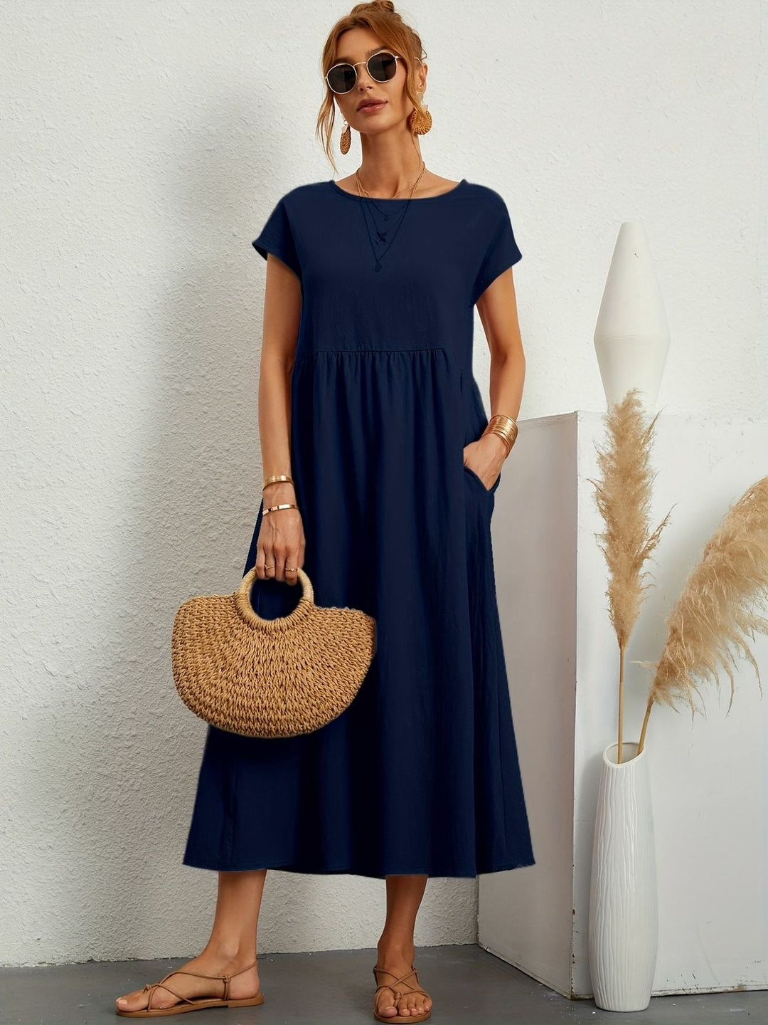 Stylish Casual Midi Dress