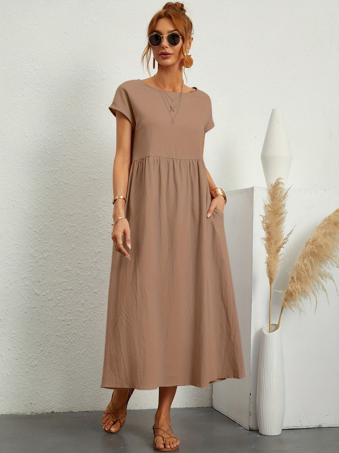 Stylish Casual Midi Dress